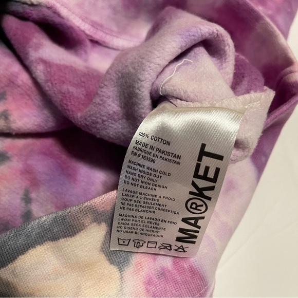 Urban Outfitters Sweatshirt Tie Dye Cosmo Crew Neck Large NWT Market - Picture 8 of 14